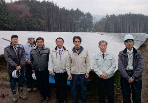 ディープラス太陽光発電所 第2発電所 通電式