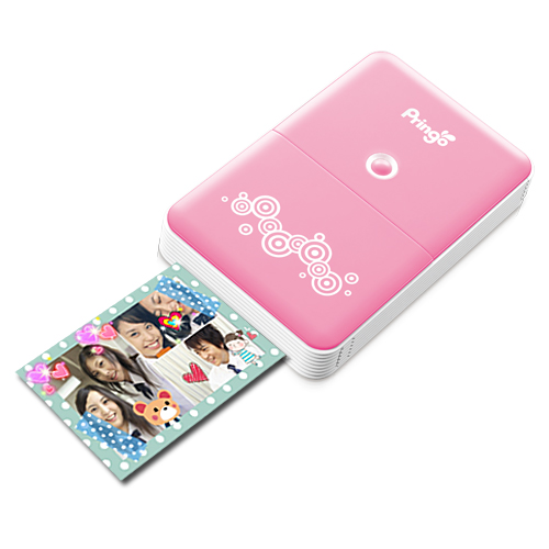 スマートフォン用ポータブルプリンターPringo P231 ピンクカラー
